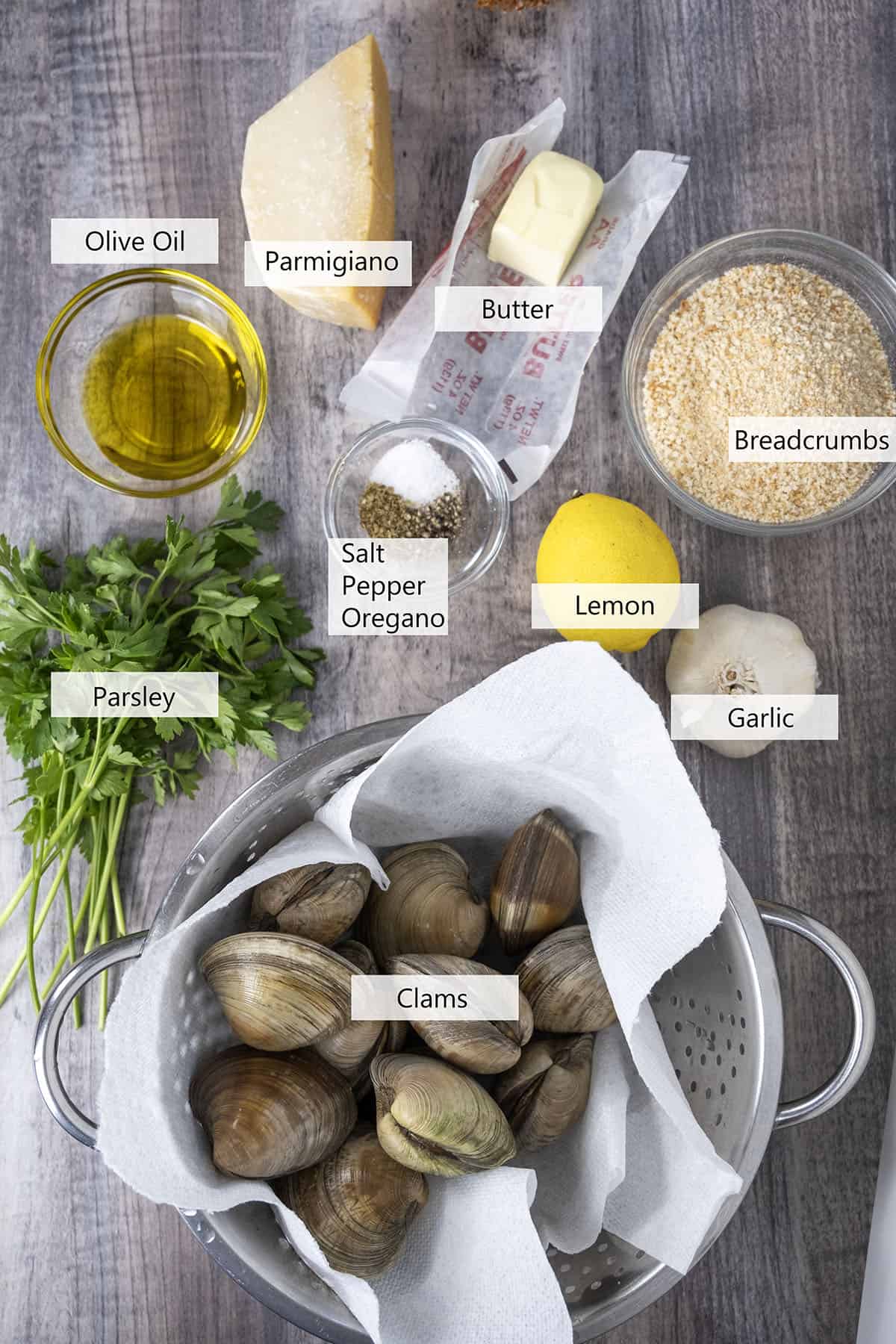 Ingredients for the recipe.