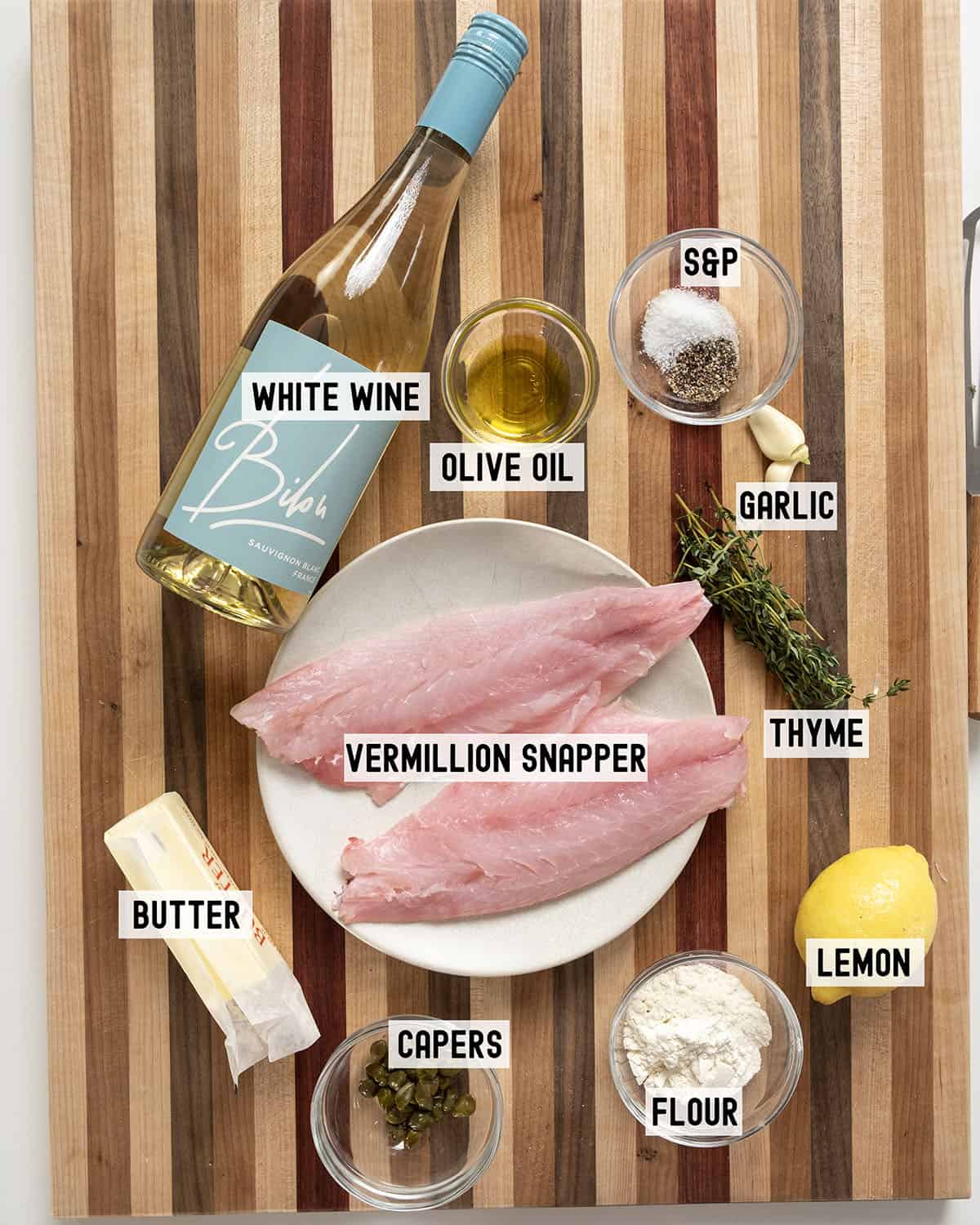 Ingredients for the recipe.