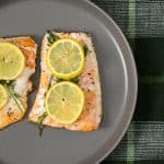 cast iron lemon dill salmon