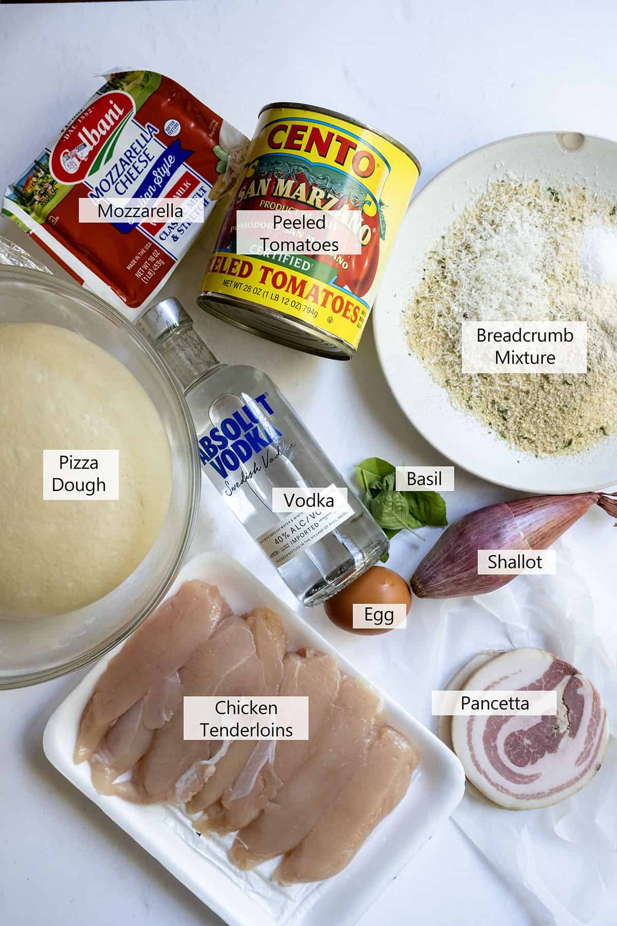 Ingredients for the recipe.