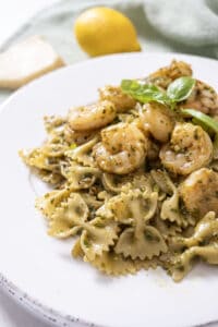 Creamy Pesto Shrimp Pasta - Always From Scratch