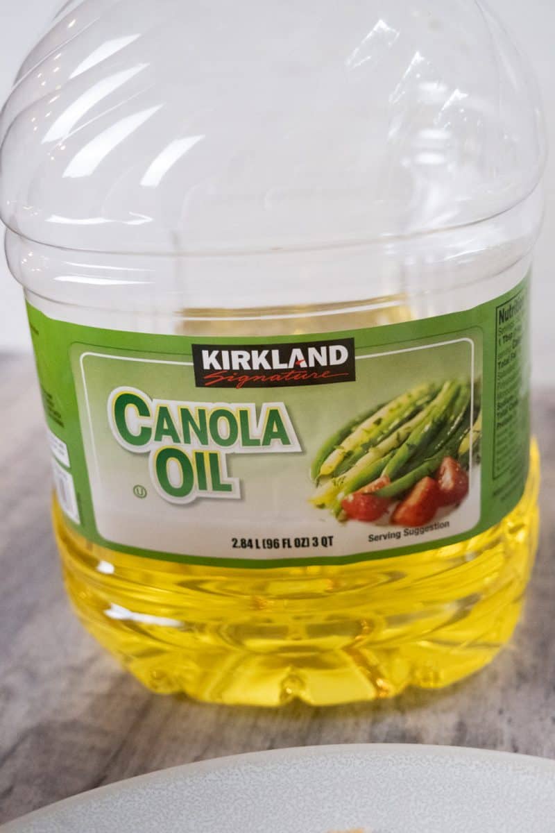 bottle of canola oil