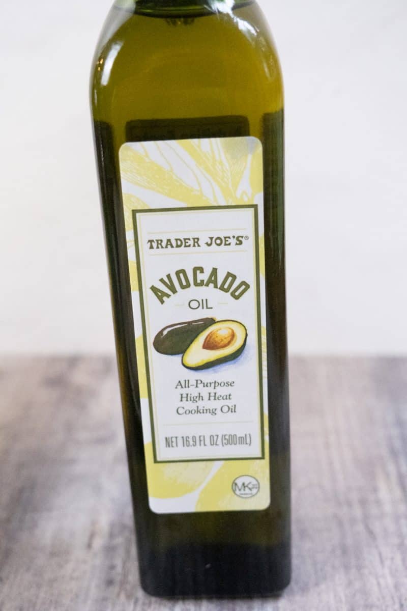 bottle of avocado oil