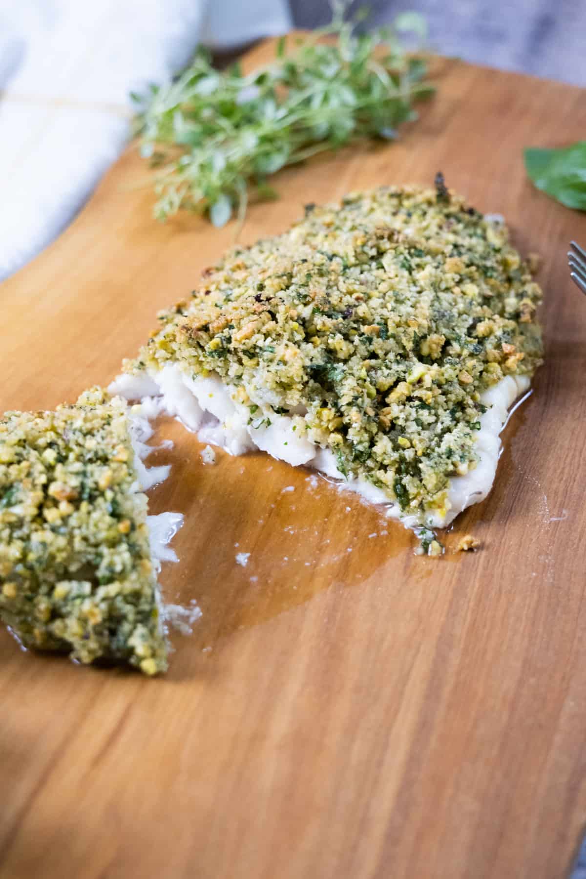 Oven-Baked Fish with Herbed Breadcrumbs — Eat This Not That