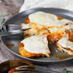 chicken and prosciutto with mozzarella