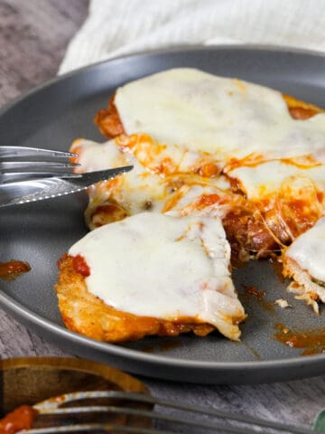 chicken and prosciutto with mozzarella