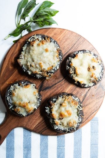 baked stuffed mushrooms right out of the oven