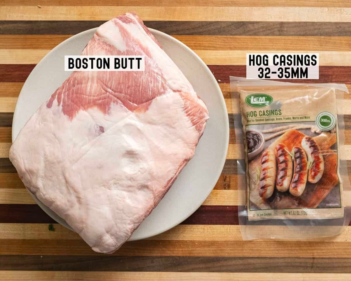 Boston butt and hog casings.