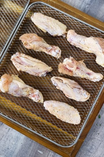 wings going into air dryer