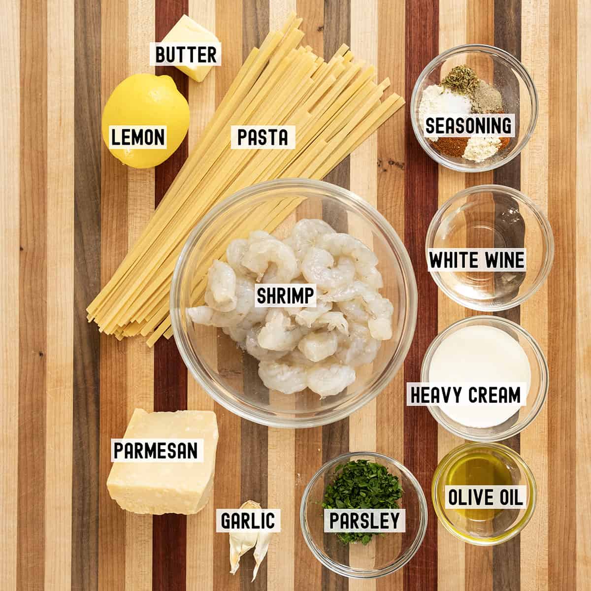 Ingredients for the recipe.