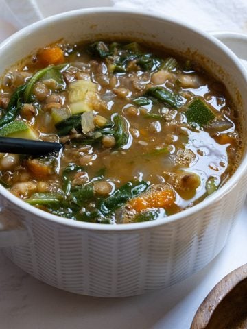 white bean lentil soup
