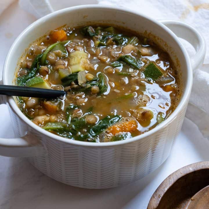 white bean lentil soup