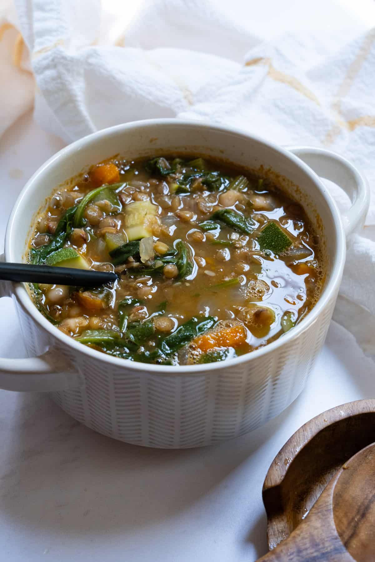 white bean lentil soup