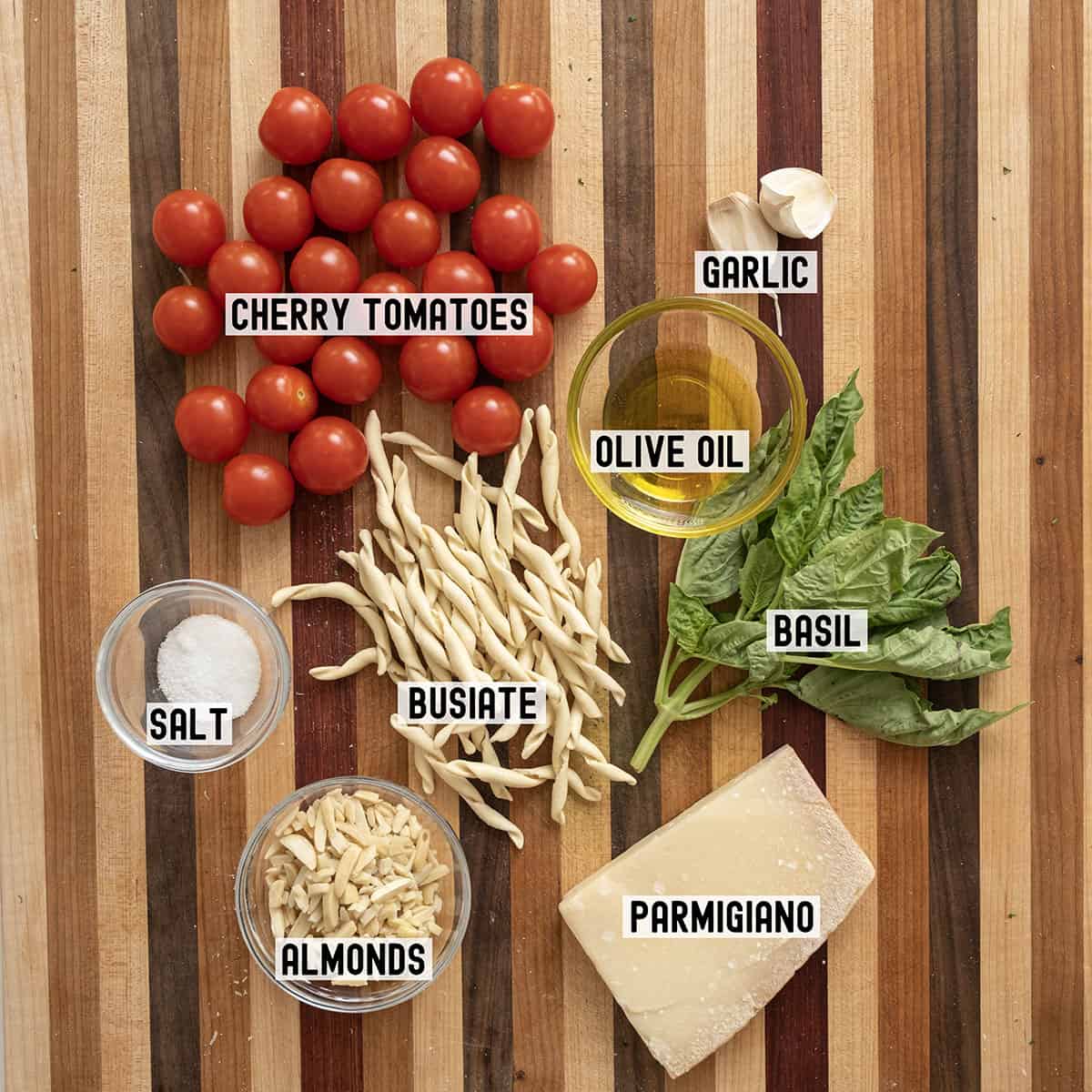 Ingredients for the recipe.