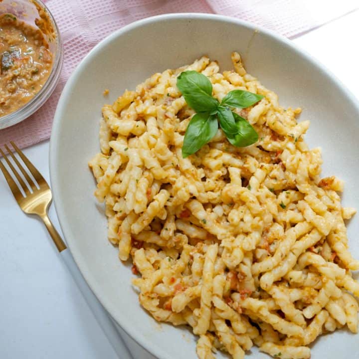 Busiate with Pesto Trapanese - Always From Scratch