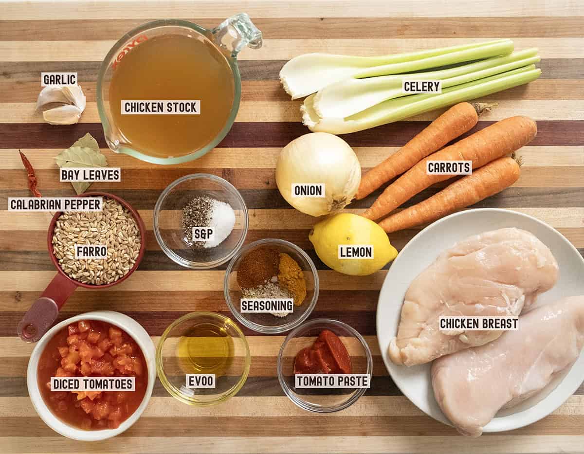 Ingredients for the recipe.