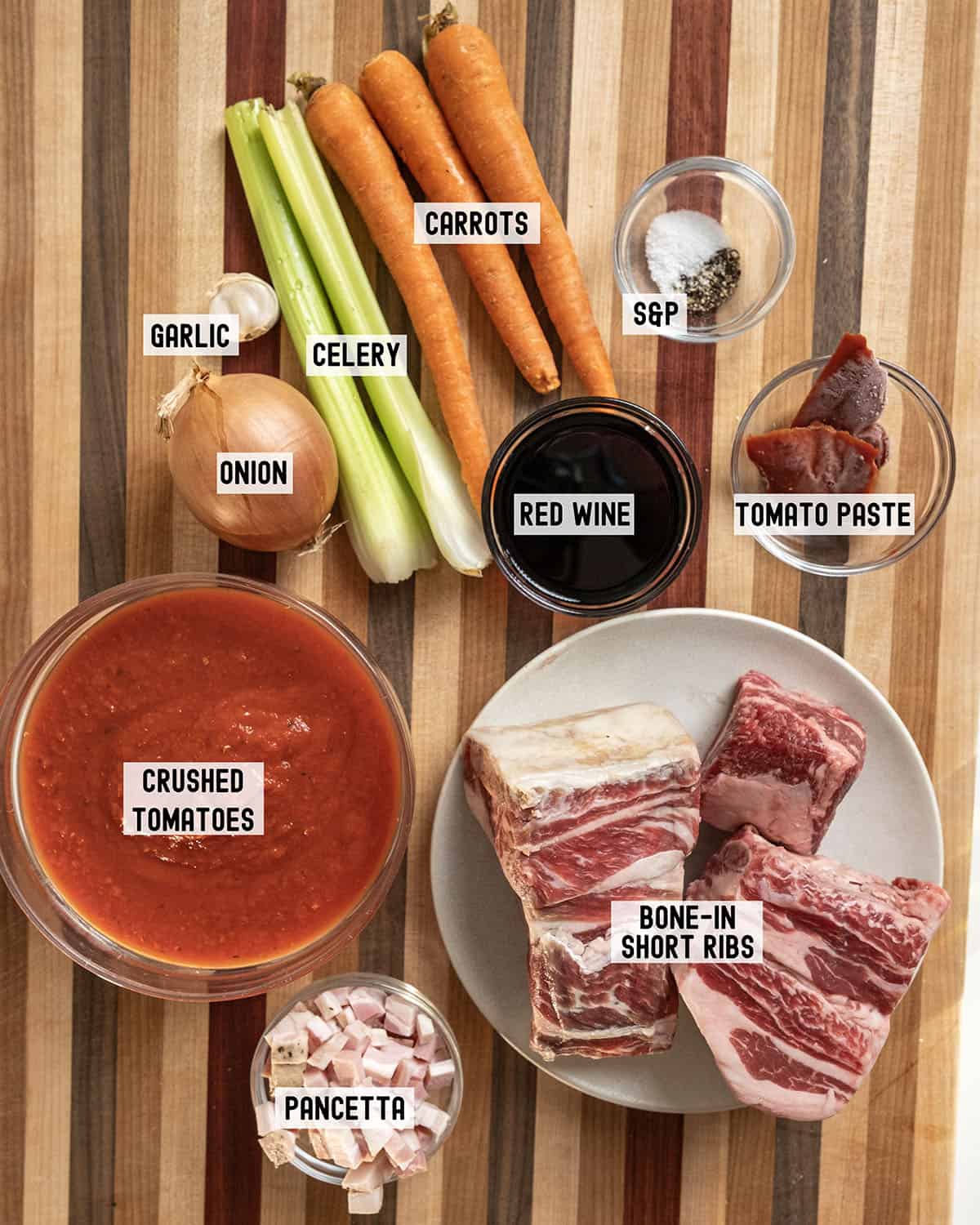 Ingredients for the recipe.