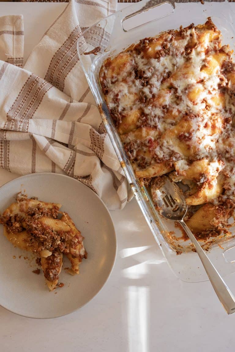 Italian Stuffed Shells With Meat Sauce And Ricotta Always From Scratch