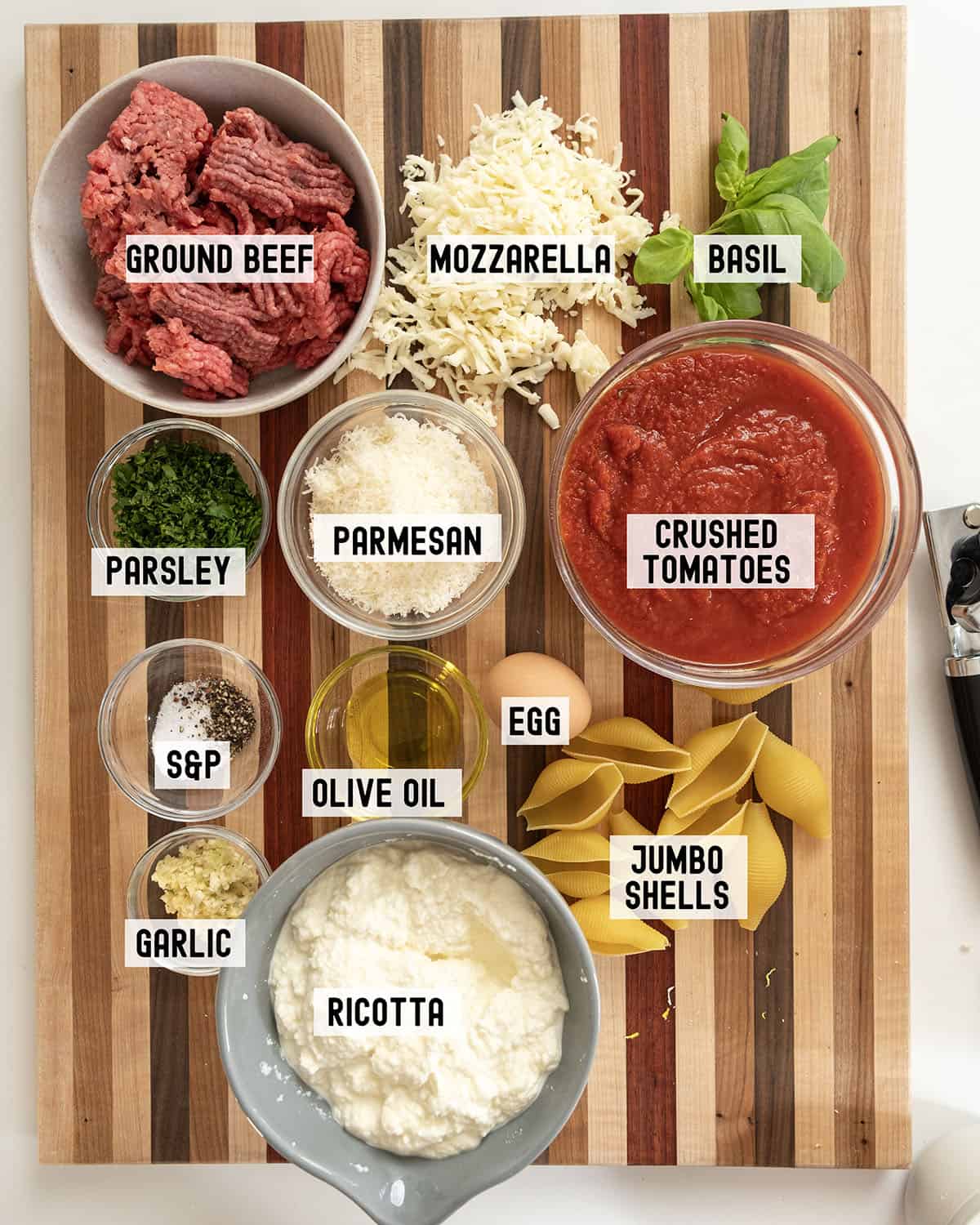 Ingredients for the recipe.