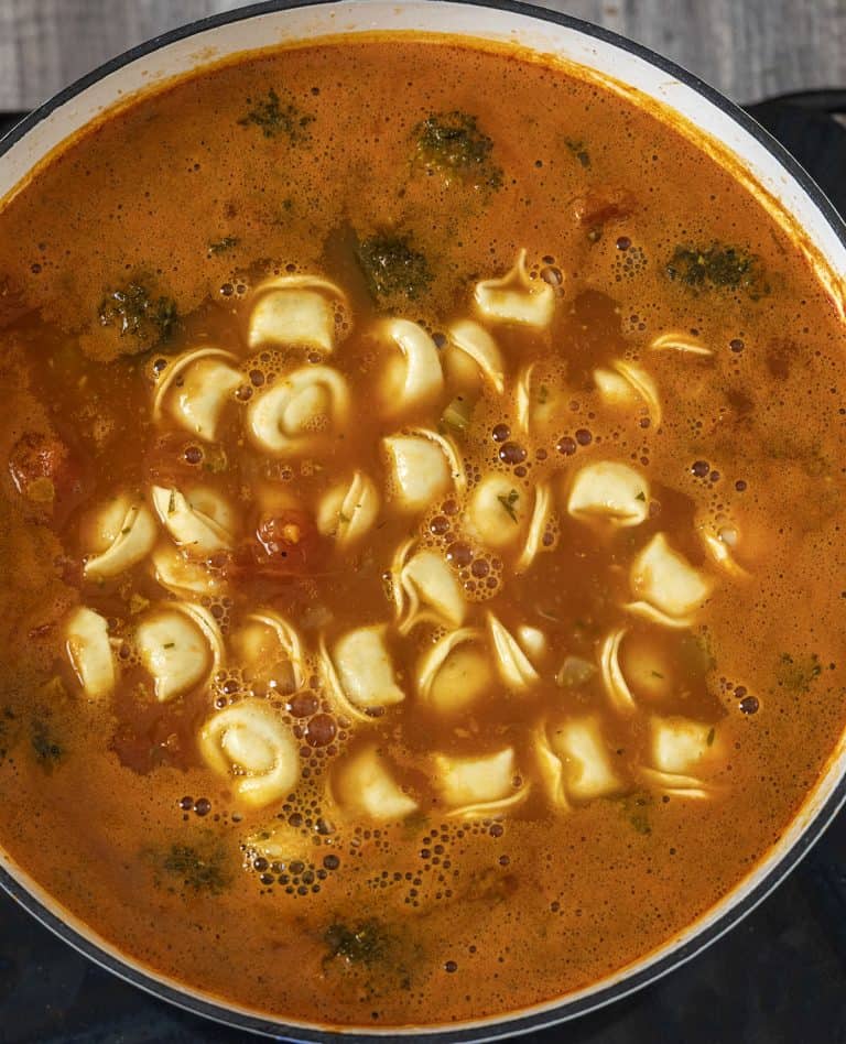 Rustic Italian Tortellini Soup with Sausage - Always From Scratch