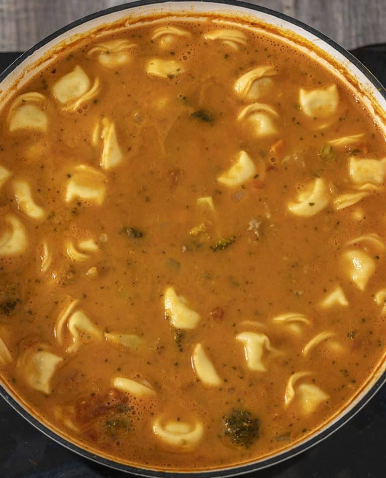 Rustic Italian Tortellini Soup with Sausage - Always From Scratch