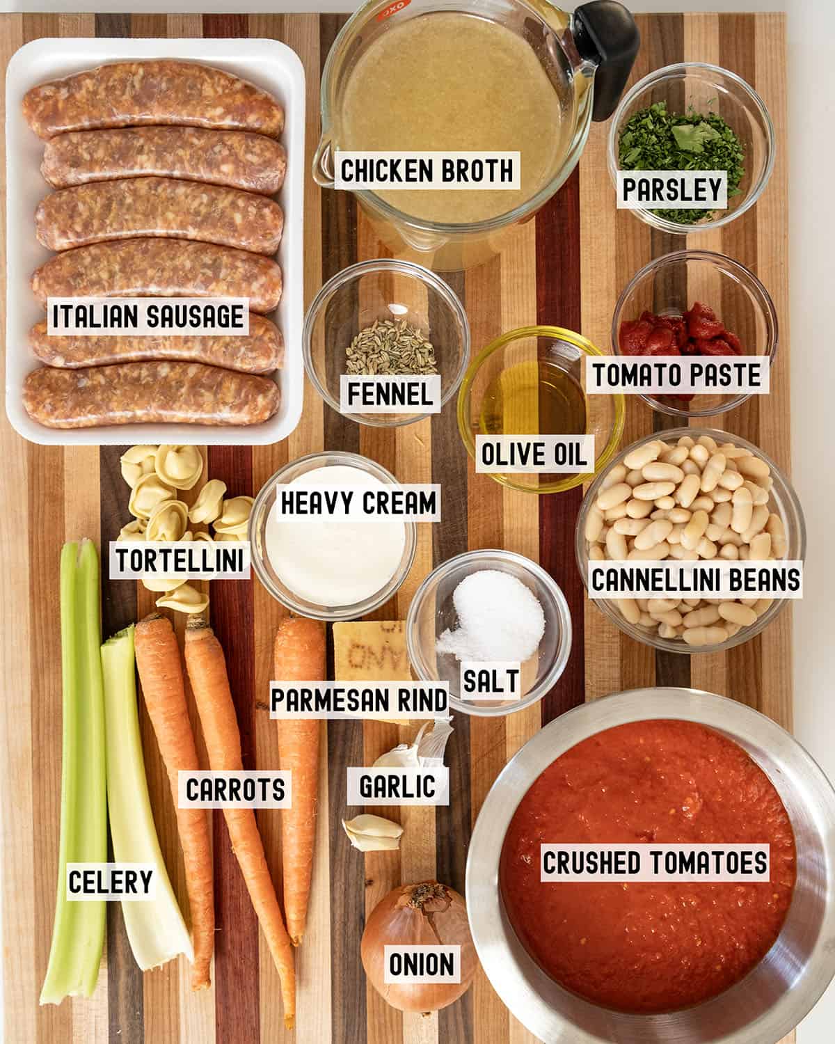 Ingredients for the recipe.