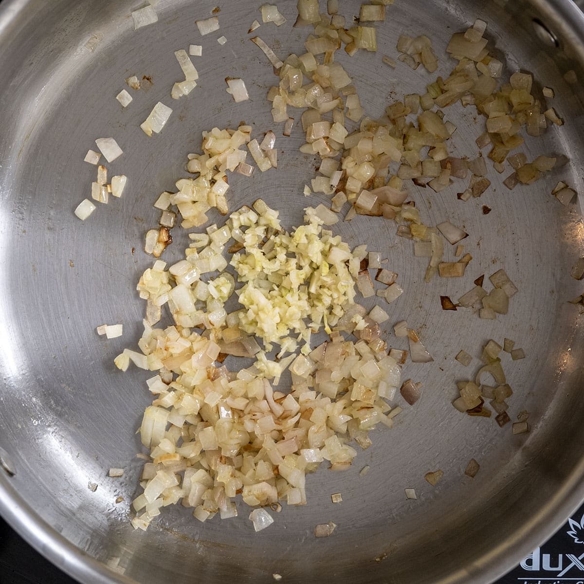 sauteing shallots and garlic