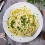 spaghetti with garlic and oil