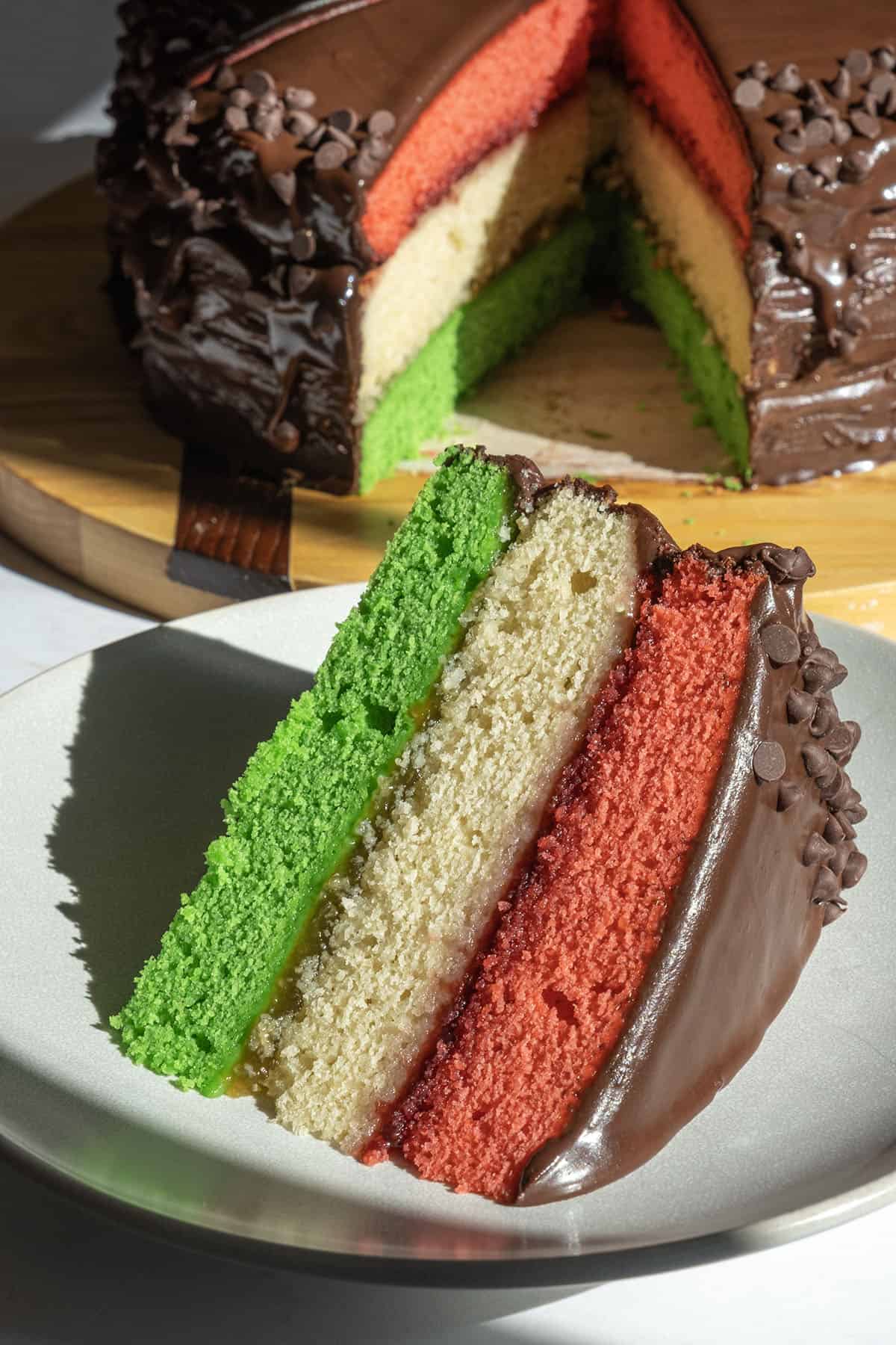 rainbow cookie cake