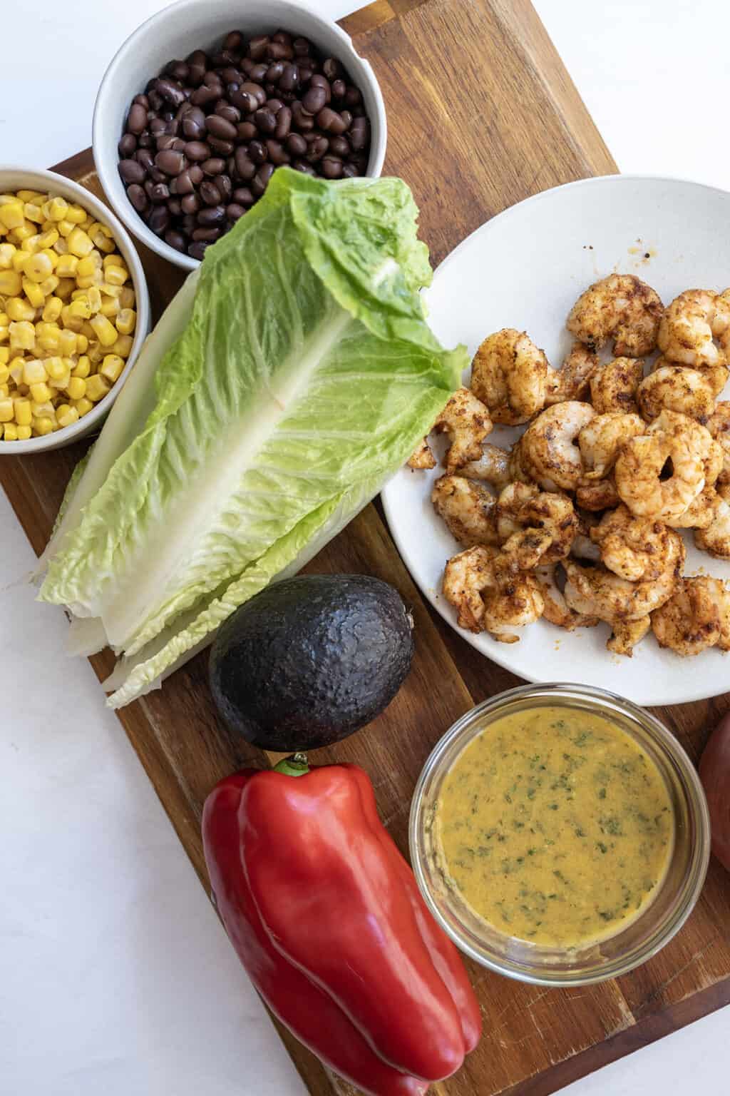 Grilled Shrimp Salad with Mango Lime Dressing - Always From Scratch