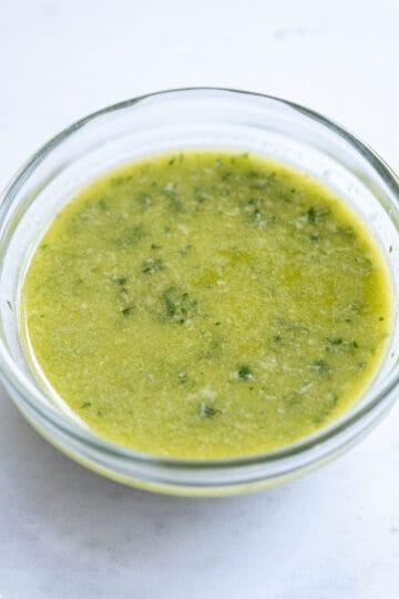 lemon basil vinaigrette