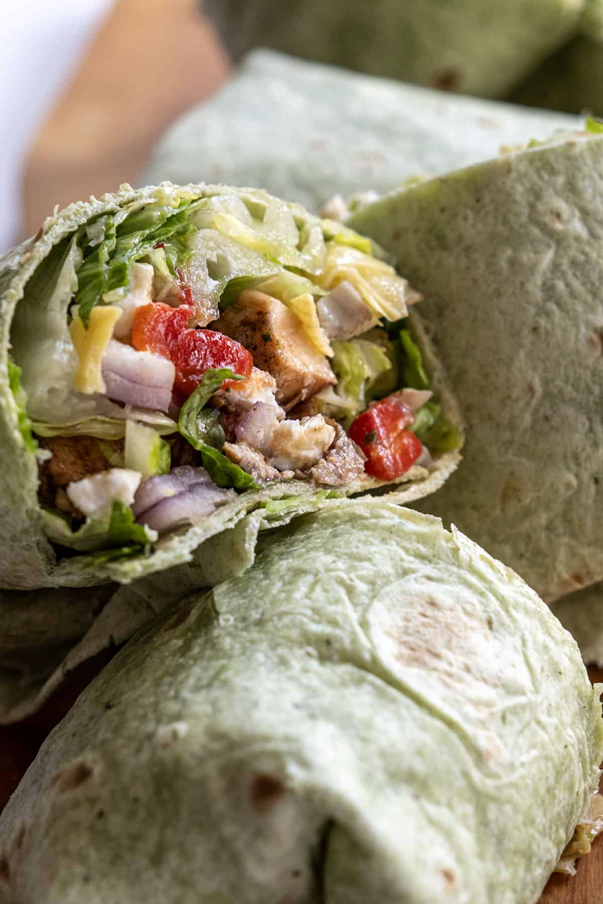 mediterranean chicken wrap