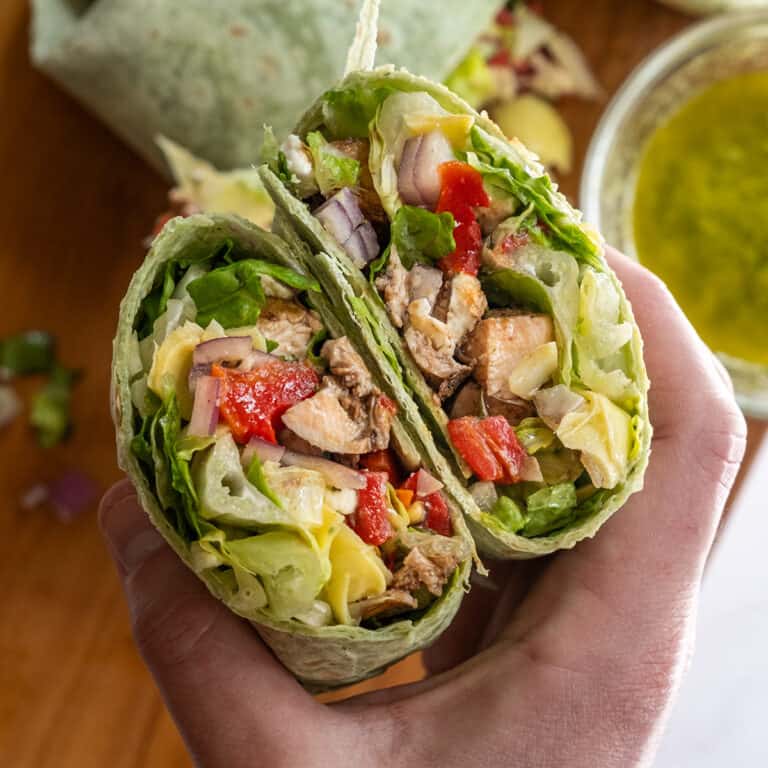 Mediterranean Chicken Wrap - Always From Scratch