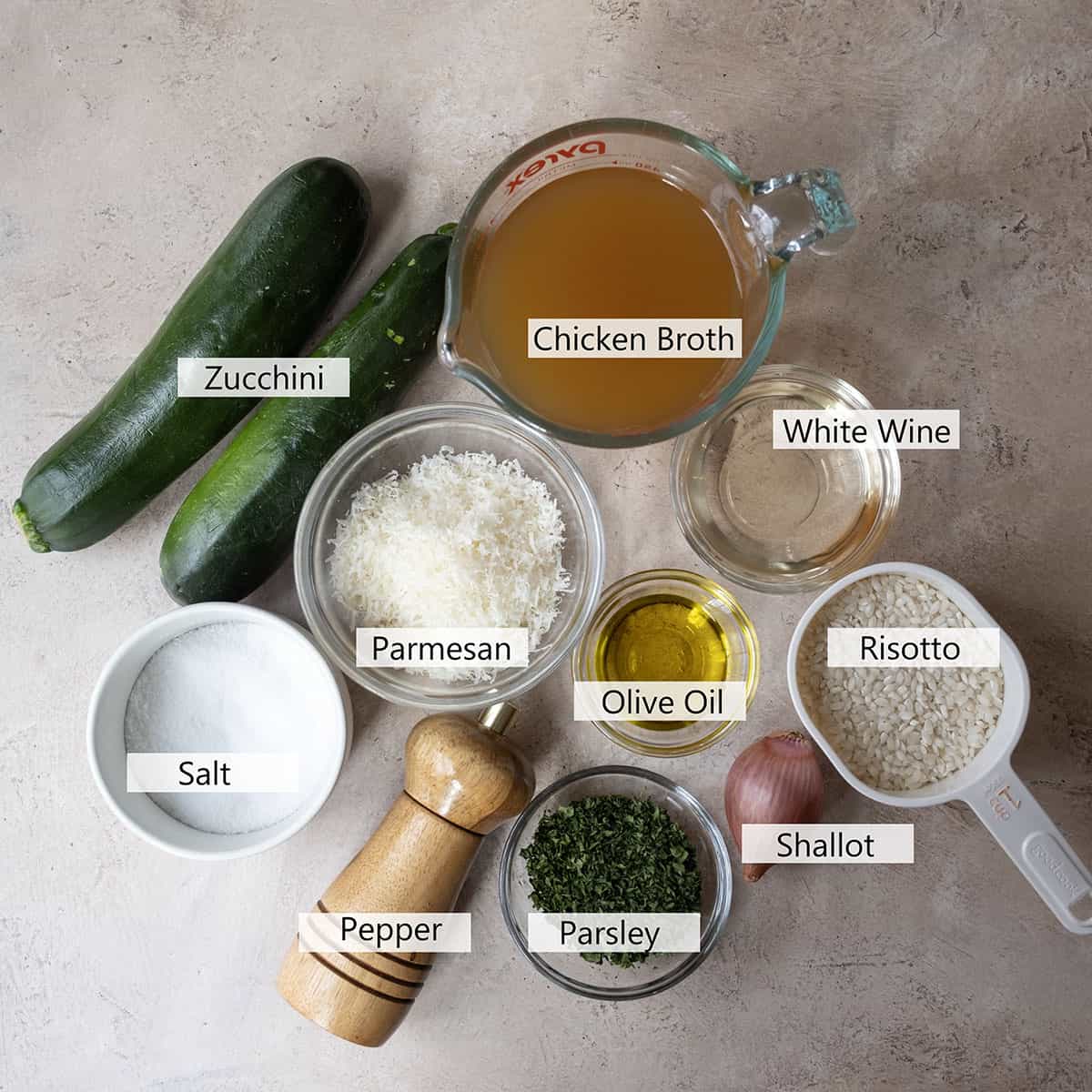 Ingredients for the recipe.