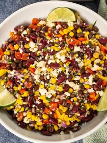 Cowboy Caviar Salad in a bowl.