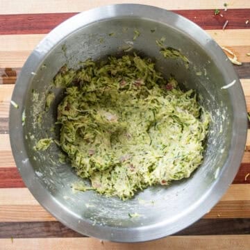 All ingredients mixed together in a bowl. 