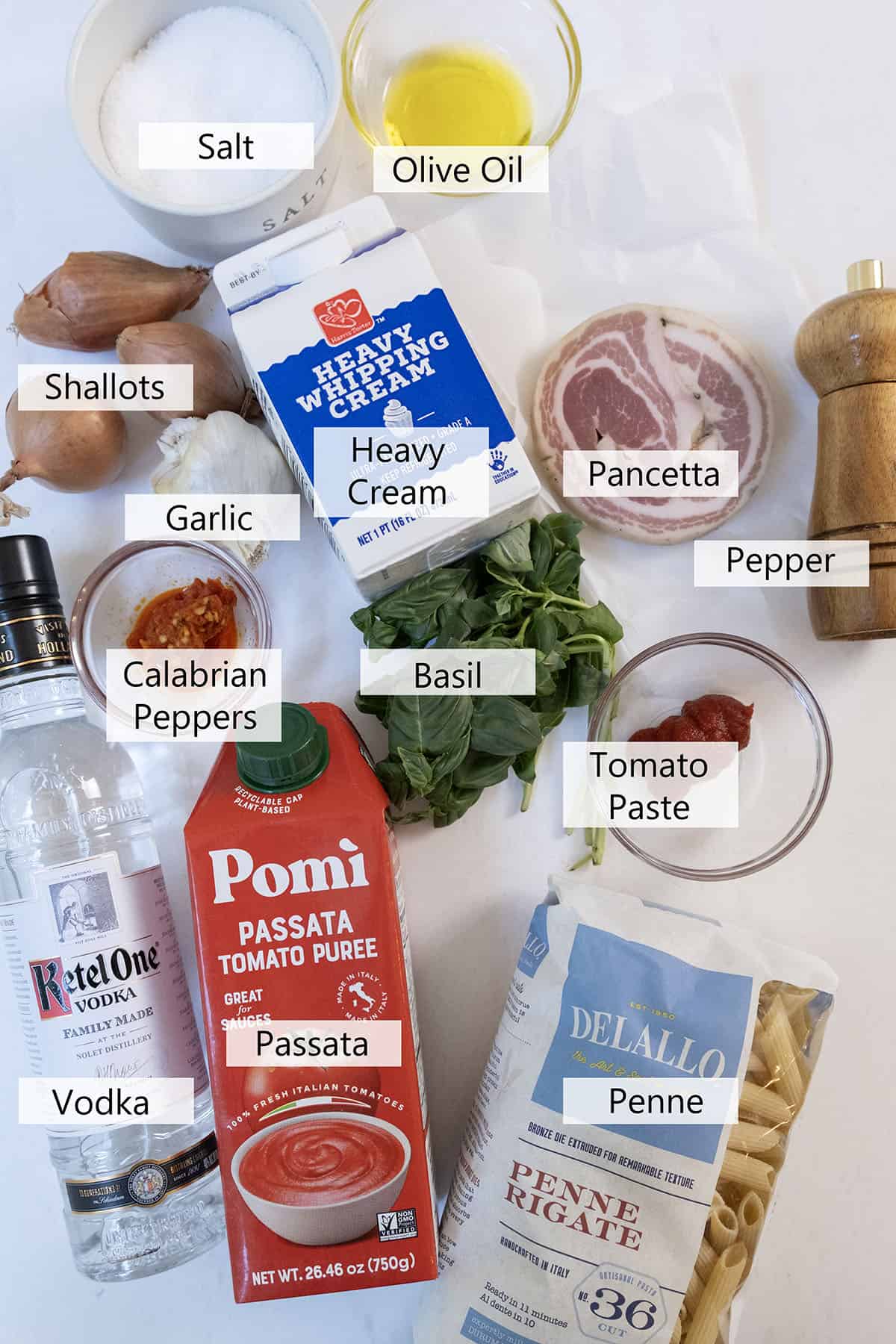 Ingredients for the recipe.