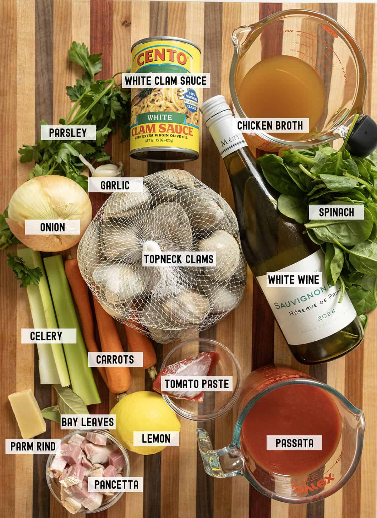 Ingredients for the recipe.