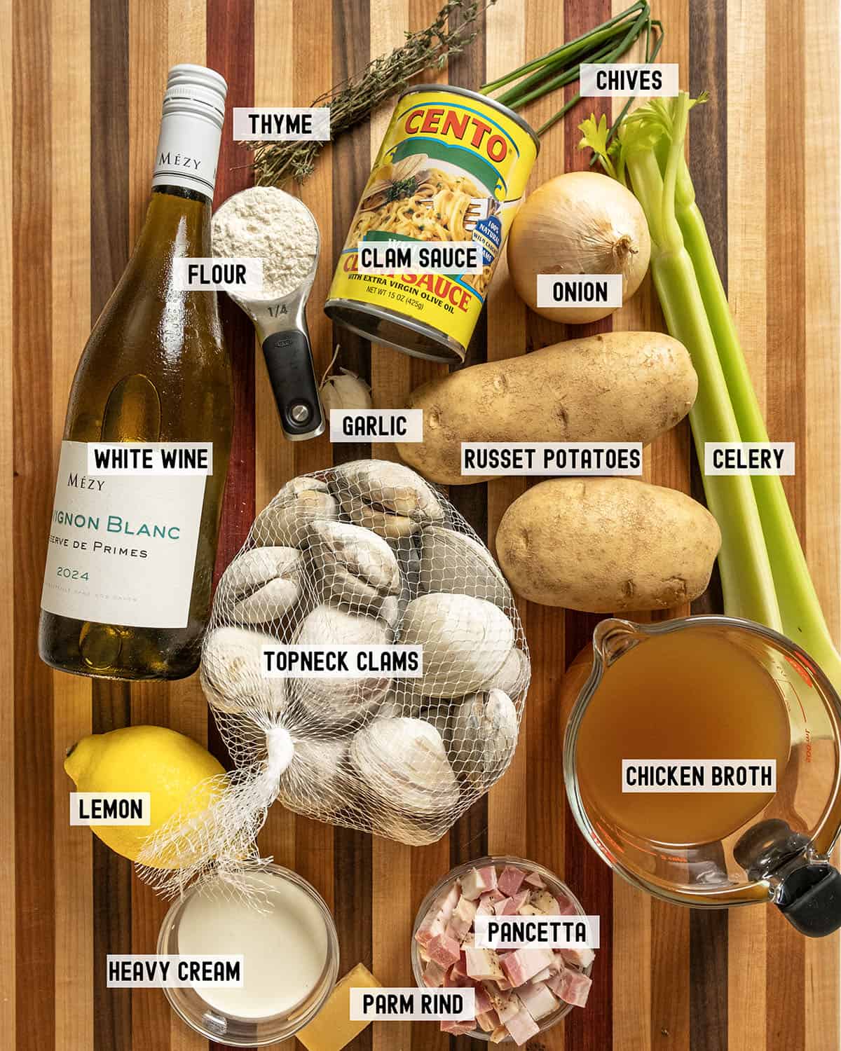 Ingredients for the recipe.