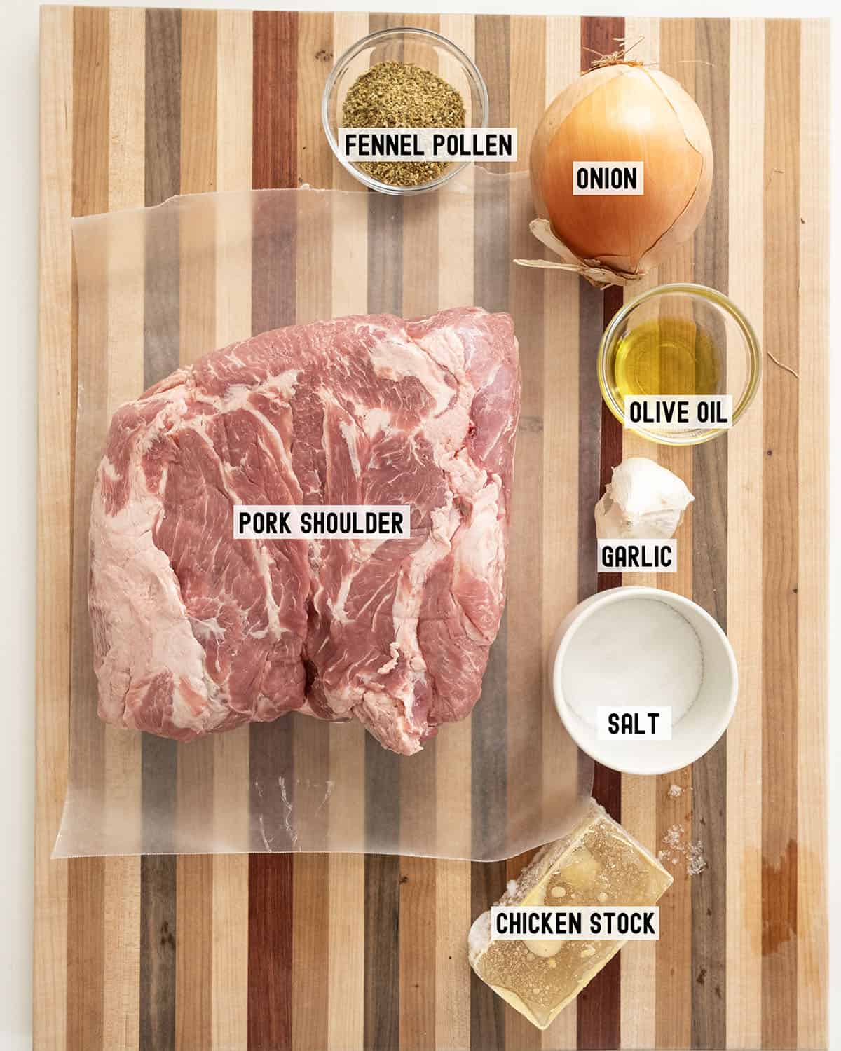 Ingredients for the recipe.