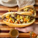 Italian Beef Sandwich in my hand.