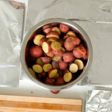Seasoned Potatoes in a bowl.