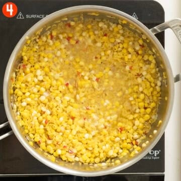 Deglazing pan with white wine.