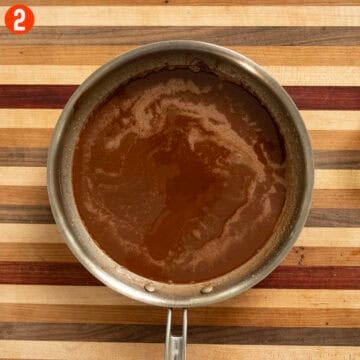 Combining chocolate with brown butter.